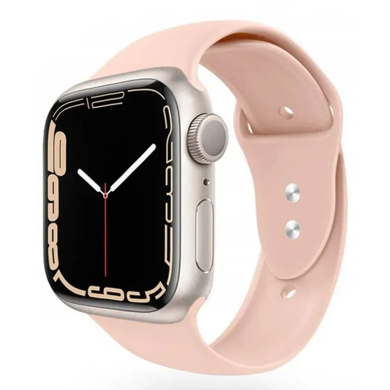 Techprotect Apple Watch 38 | 40 | 41 mm silikoninis dirželis, rausvas, 1 nuotrauka