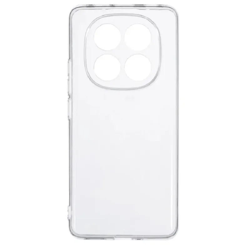 Smart Xiaomi Redmi Note 14 Pro 5GPro+ skaidrus silikoninis dėklas,1 nuotrauka