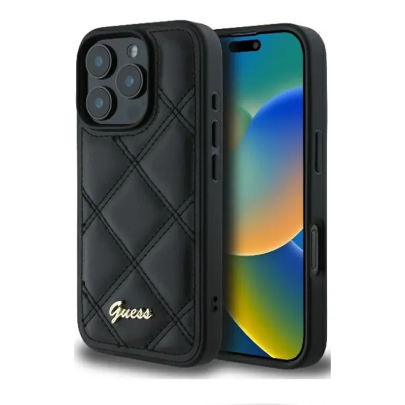 Guess iPhone 16 Pro Metal Logo dėklas,3 nuotrauka