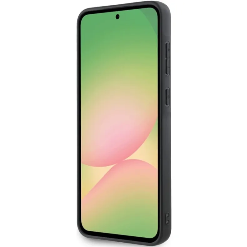 Guess Samsung Galaxy A56 Metal Logo dėklas, ruda, 4 nuotrauka