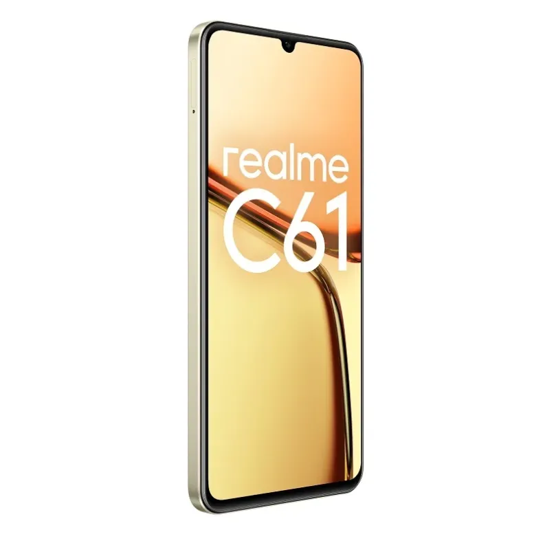 Realme C61 išmanusis telefonas 256 GB, auksinis, 3 nuotrauka.