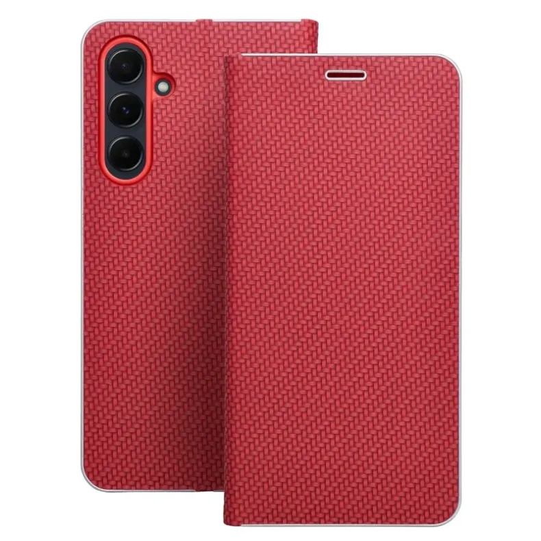 Smart Xiaomi Redmi Note 14 Pro 4G Luna Book dėklas, raudona, 1 nuotrauka