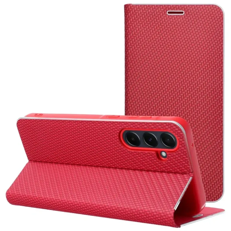 Smart Xiaomi Redmi Note 14 Pro 4G Luna Book dėklas, raudona, 2 nuotrauka