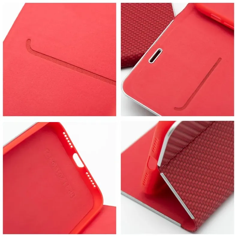 Smart Xiaomi Redmi Note 14 Pro 4G Luna Book dėklas, raudona, 6 nuotrauka