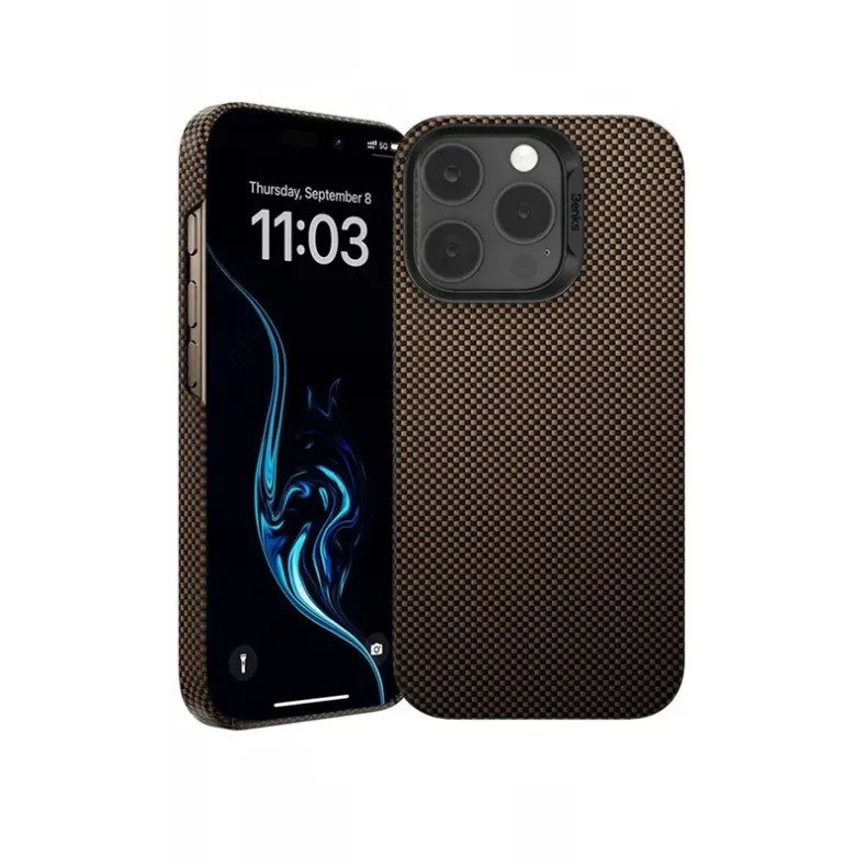 Benks iPhone 16 Pro Max Armor Tint Kevlar dėklas,4 nuotrauka