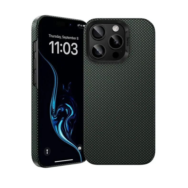 Benks iPhone 16 Pro Armor Tint Kevlar dėklas,4 nuotrauka