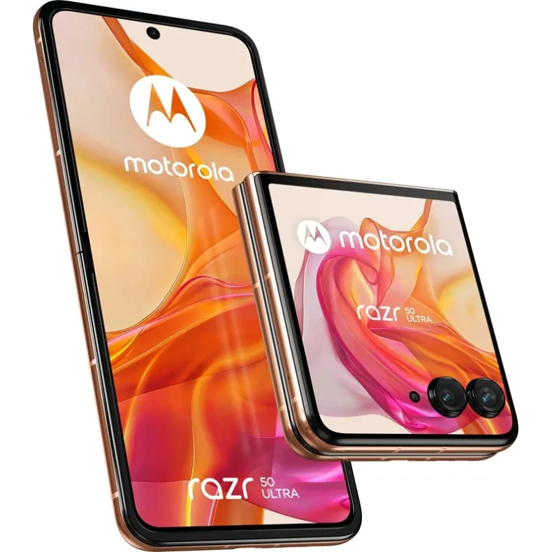 Motorola Razr 50 ultra ismanusis telefonas 512GB, oranzine, 1 nuotrauka