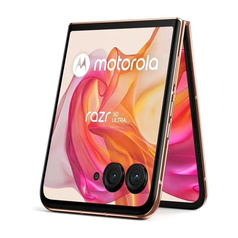 Motorola Razr 50 ultra ismanusis telefonas 512GB, oranzine, 3 nuotrauka