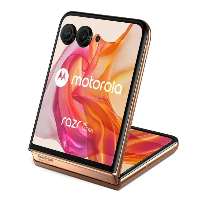 Motorola Razr 50 ultra ismanusis telefonas 512GB, oranzine, 4 nuotrauka