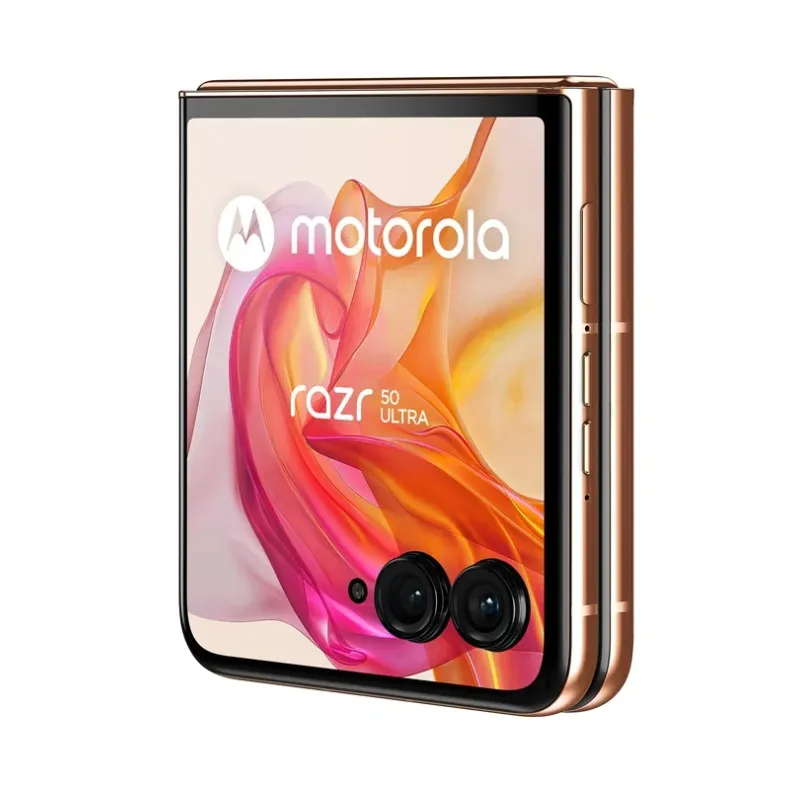 Motorola Razr 50 ultra ismanusis telefonas 512GB, oranzine, 9 nuotrauka