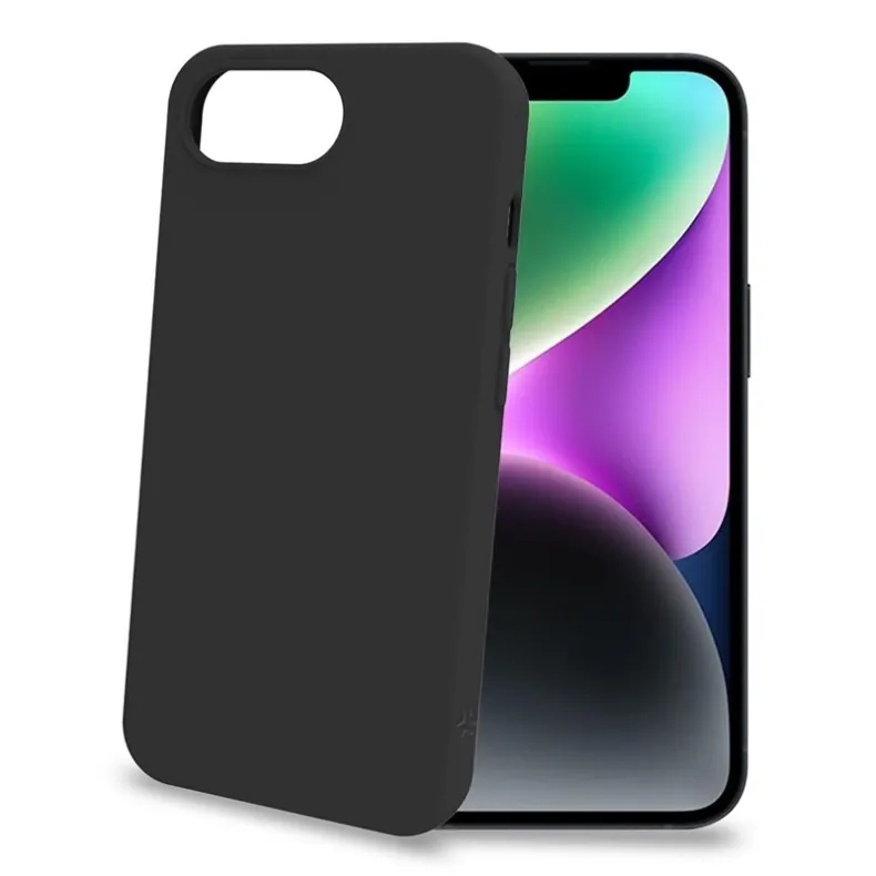 Celly iPhone 16e Cromo silikoninis dėklas, juoda, 2 nuotrauka