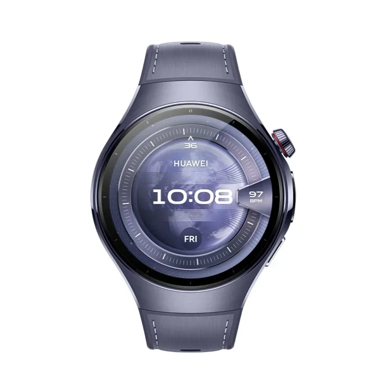 Huawei Watch 5 išmanusis laikrodis. 46mm. violetinė odinė apyrankė, 1 nuotrauka