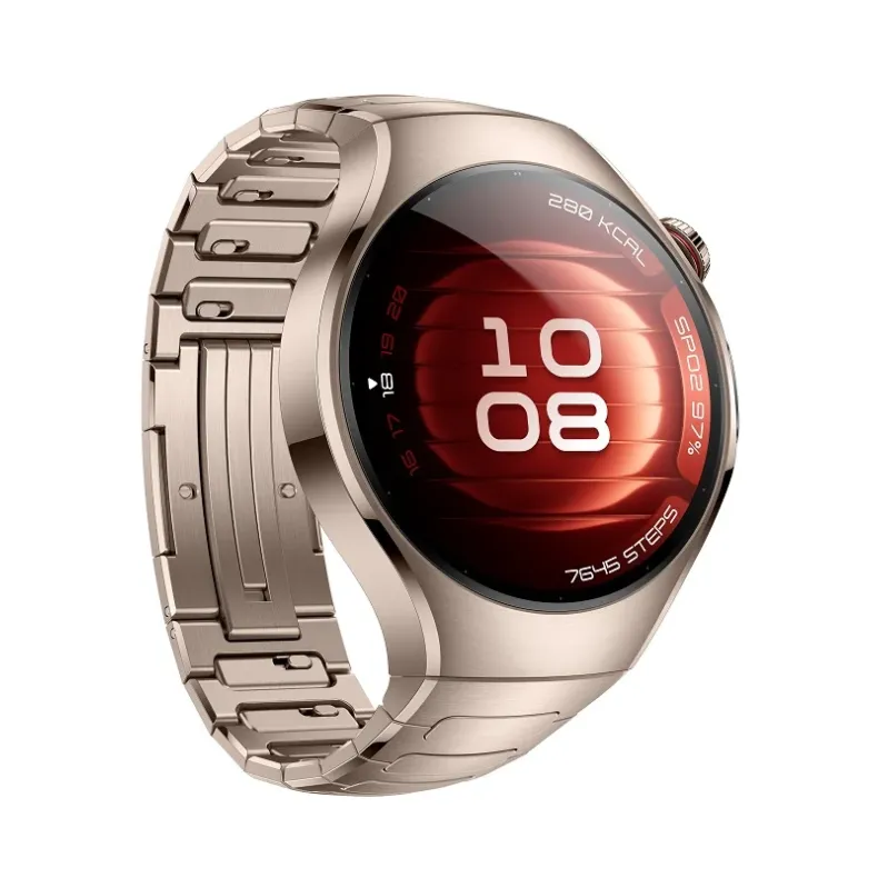 Huawei Watch 5 išmanusis laikrodis. 42mm. auksinė titano apyrankė, 3 nuotrauka