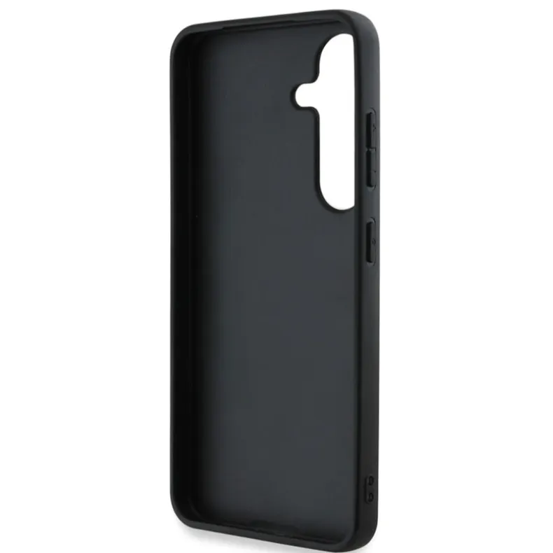 Guess Samsung Galaxy S25 Grained Big 4G Logo dėklas, juoda, 3 nuotrauka