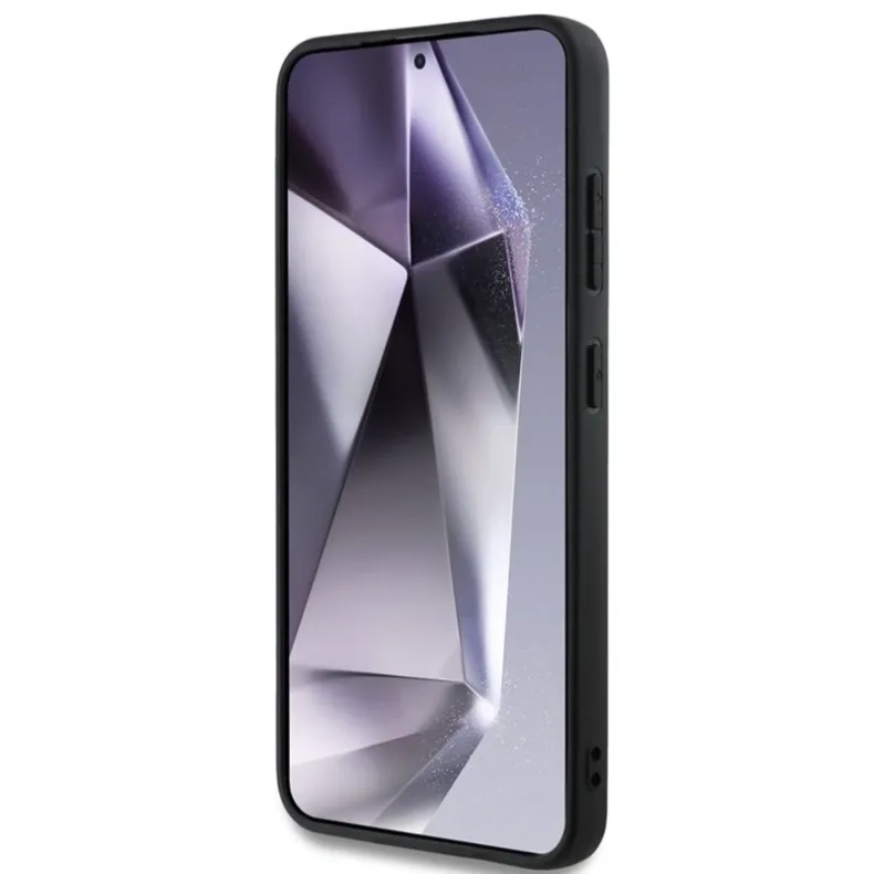 Guess Samsung Galaxy S25 Grained Big 4G Logo dėklas, juoda, 4 nuotrauka