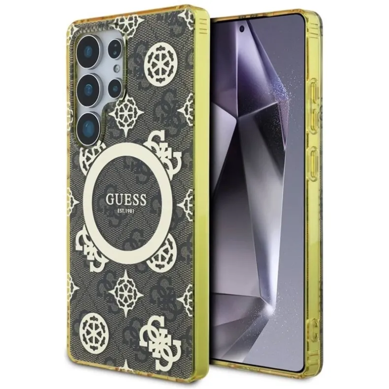 Guess Samsung Galaxy S25 Ultra Peony MagSafe dėklas, pilka, 2 nuotrauka