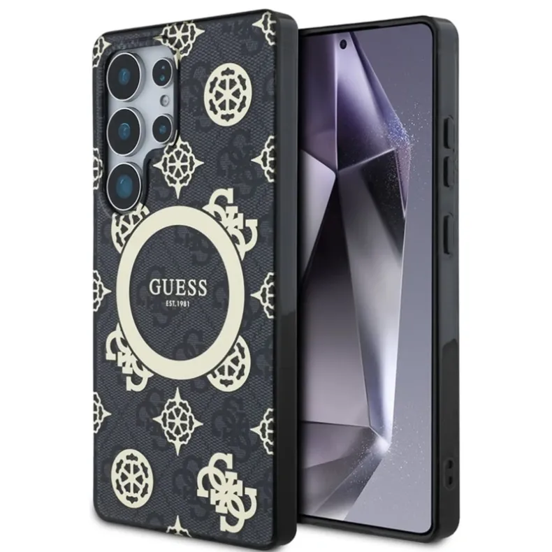 Guess Samsung Galaxy S25 Ultra Peony MagSafe dėklas, juoda, 2 nuotrauka