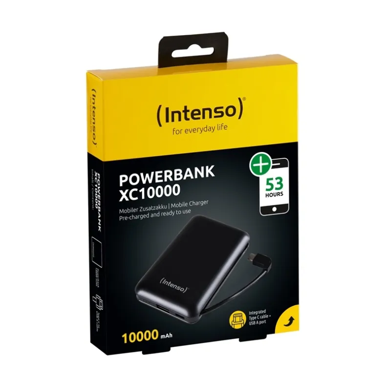 Intenso XC10000 išorinė baterija, juoda, 3 nuotrauka