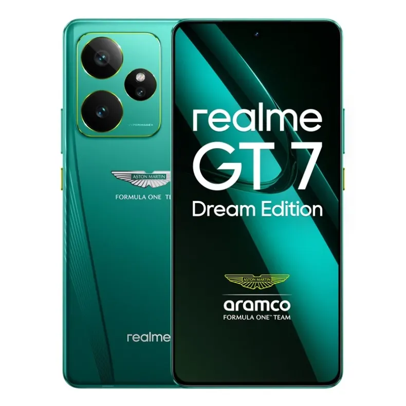 Realme GT 7 Aston martin edition, zalia, 1 nuotrauka