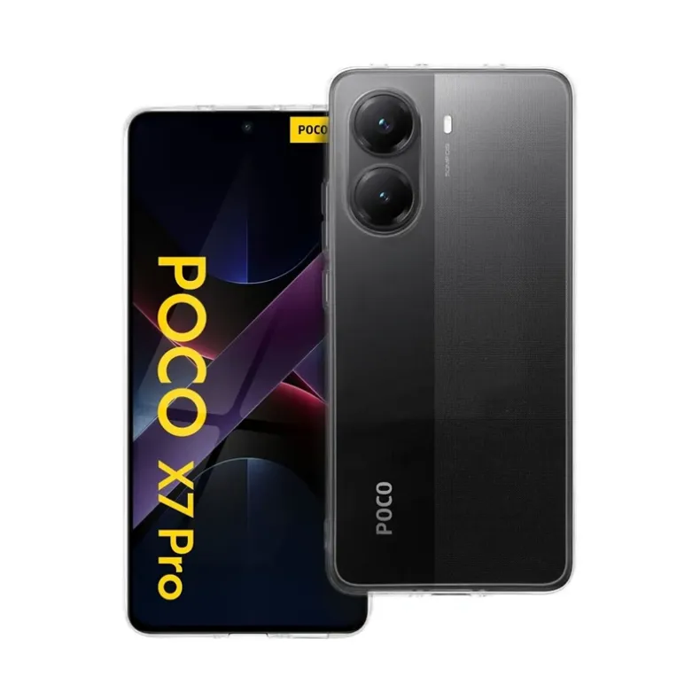  Smart Poco X7 Pro skaidrus silikoninis dėklas, skaidri, 1 nuotrauka
