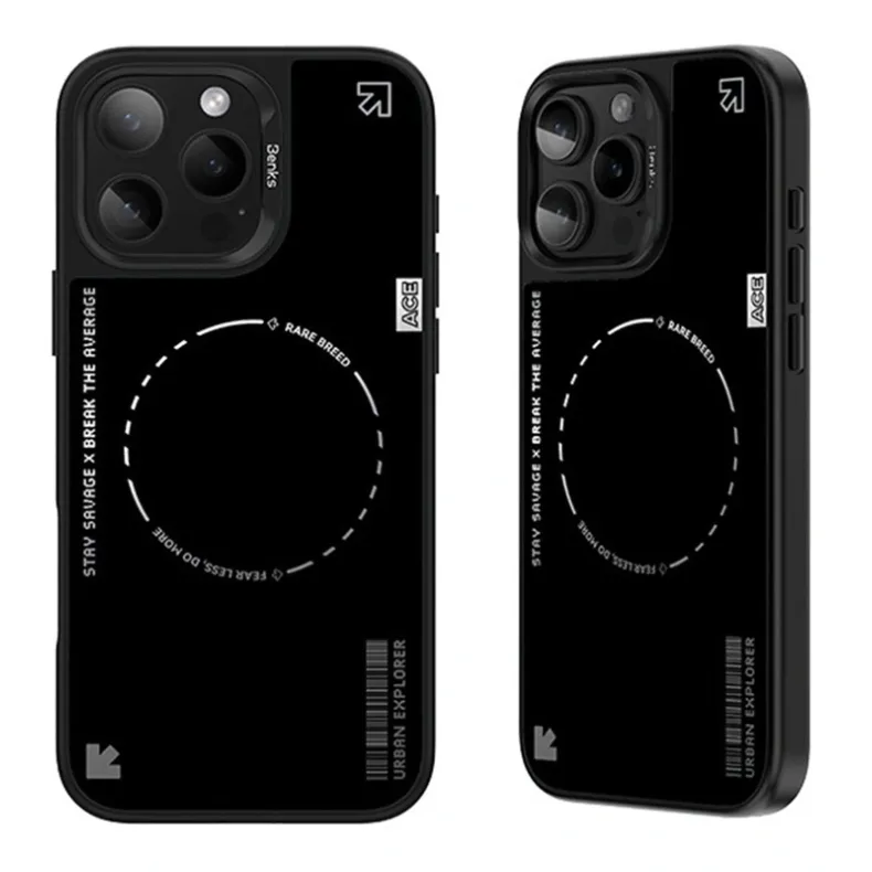 Benks iPhone 16 Pro Dinamic Minimalist dėklas, juoda, 4 nuotrauka