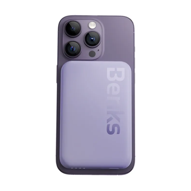 Benks MP10 MagSafe belaidė išorinė baterija - 6000 mAh, violetinė, 1 nuotrauka