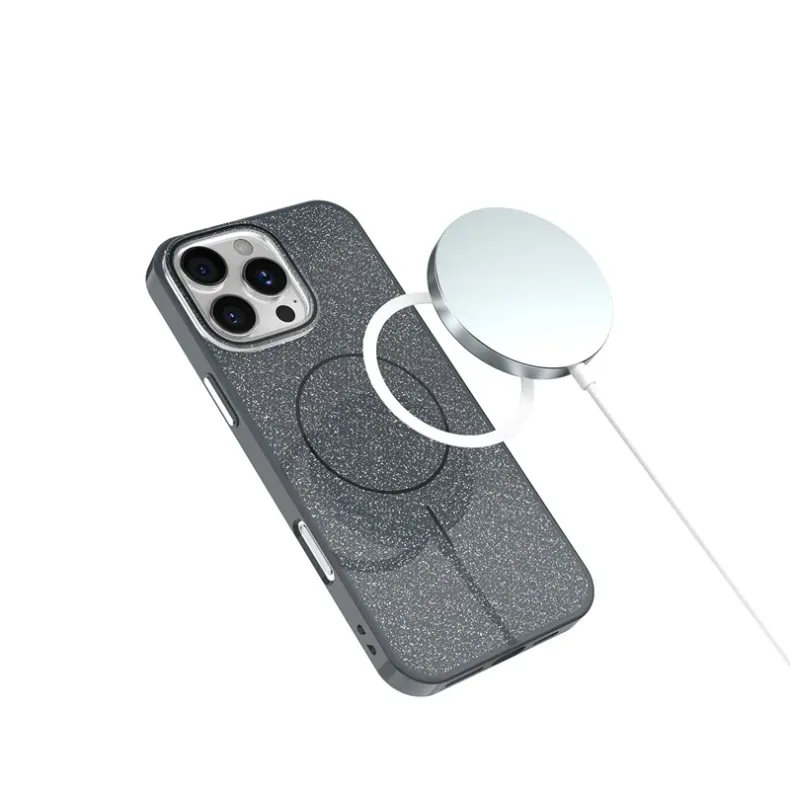 Smart iPhone 16 Pro Glitter MagSafe dėklas, nuotrauka 3