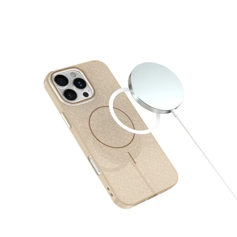 Smart iPhone 16 Pro Glitter MagSafe dėklas, nuotrauka 3