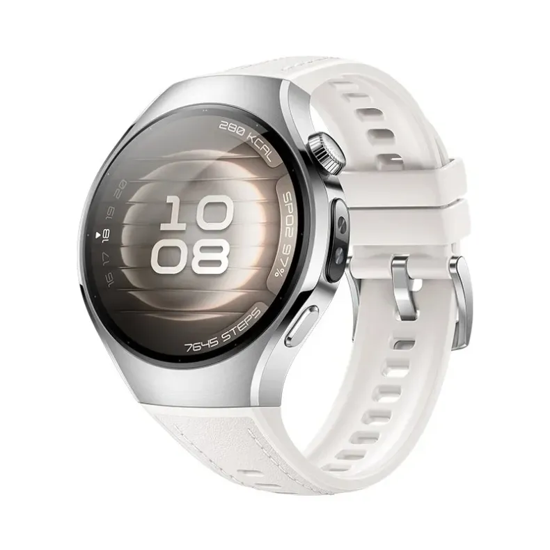 Huawei Watch 5 išmanusis laikrodis. 42mm. balta kompozicinė apyrankė, 2 nuotrauk