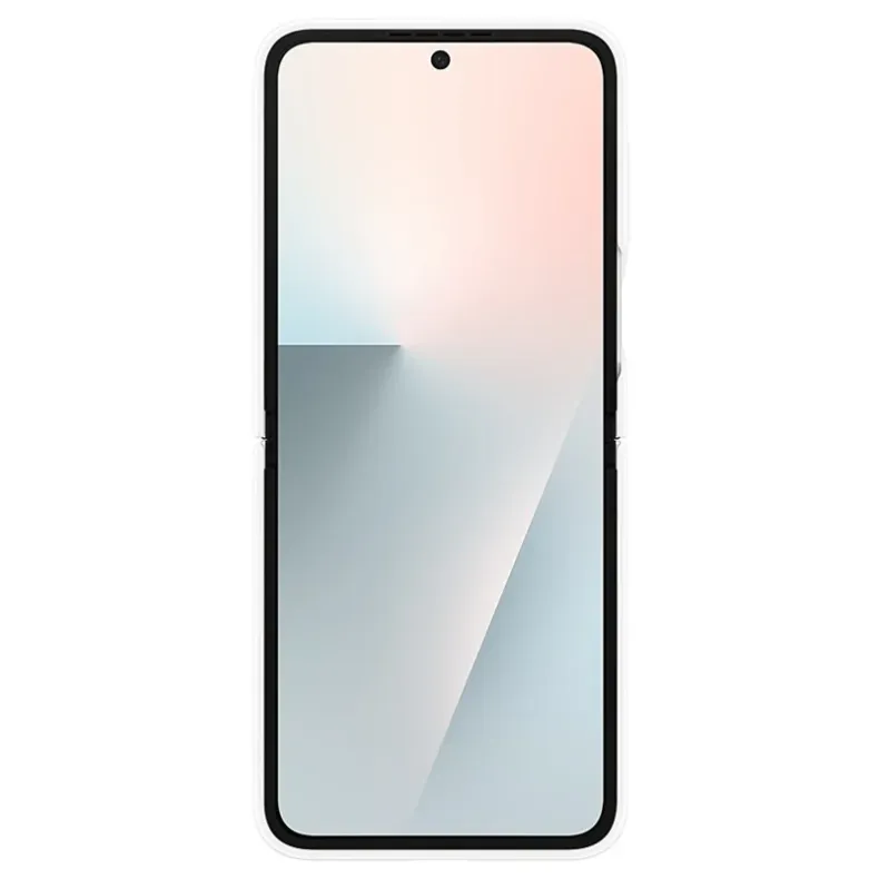 Galaxy Flip7 Fe-Flip6 silikoninis dėklas su žiedu, baltas, 2 nuotrauka