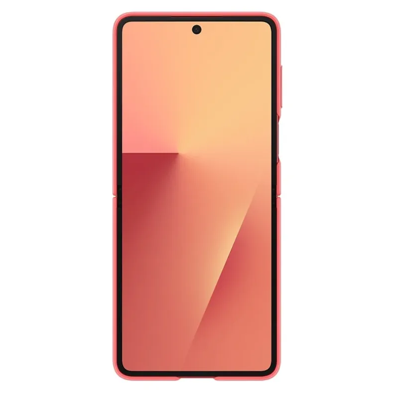 Samsung Galaxy Flip7 silikoninis dėklas su žiedu, raudonas, 2 nuotrauka