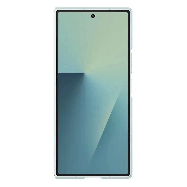 Samsung Galaxy Fold7 silikoninis dėklas su kojele, mėtinė, 3 nuotrauka