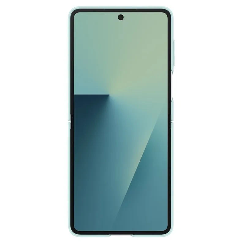 Samsung Galaxy Flip7 silikoninis dėklas su žiedu, mėtinė, 2 nuotrauka