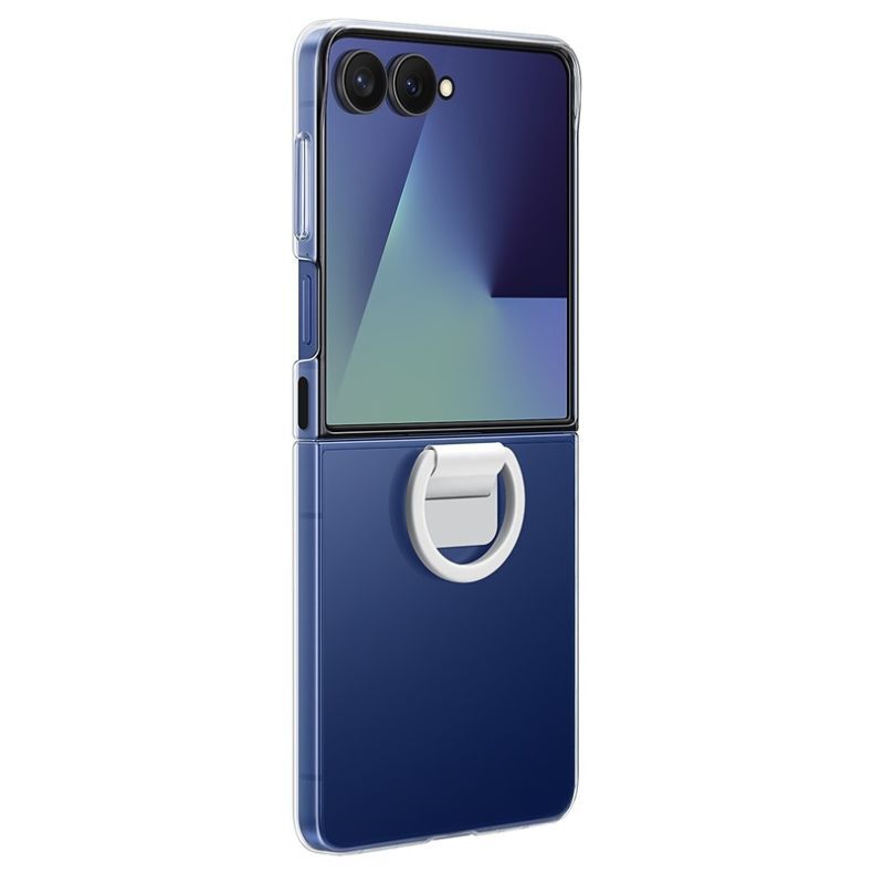 Samsung Galaxy Flip7 skaidrus dėklas su žiedu, 5 nuotrauka