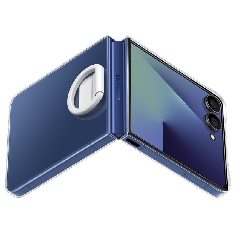 Samsung Galaxy Flip7 skaidrus dėklas su žiedu, 6 nuotrauka