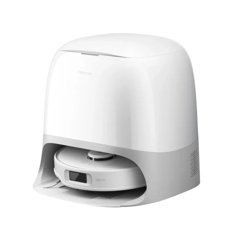 Roborock Qrevo Curv 5A1 dulkių siurblys - robotas, balta, 1 nuotrauka