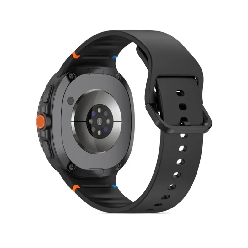 Techprotect Samsung Galaxy Watch8 Watch8 Classic silikoninis dirželis, juoda, 1 nuotrauka