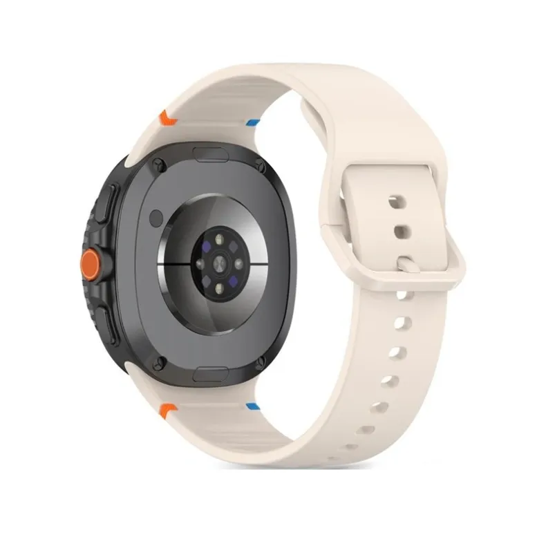 Techprotect Samsung Galaxy Watch8 Watch8 Classic silikoninis dirželis, smėlio, 1 nuotrauka