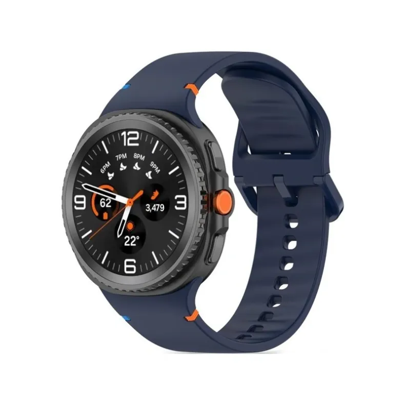 Techprotect Samsung Galaxy Watch8 Watch8 Classic silikoninis dirželis, mėlyna, 2 nuotrauka