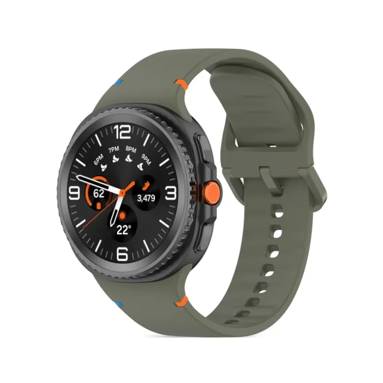 Techprotect Samsung Galaxy Watch8 Watch8 Classic silikoninis dirželis, žalia, 2 nuotrauka