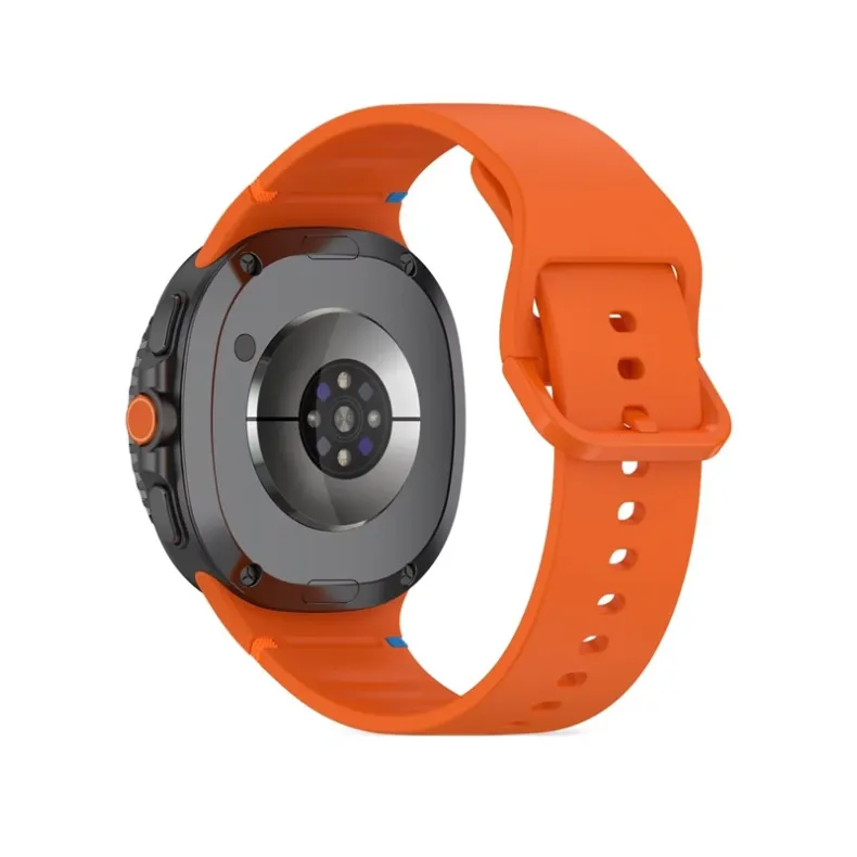 Techprotect Samsung Galaxy Watch8 Watch8 Classic silikoninis dirželis, oranžinė, 1 nuotrauka