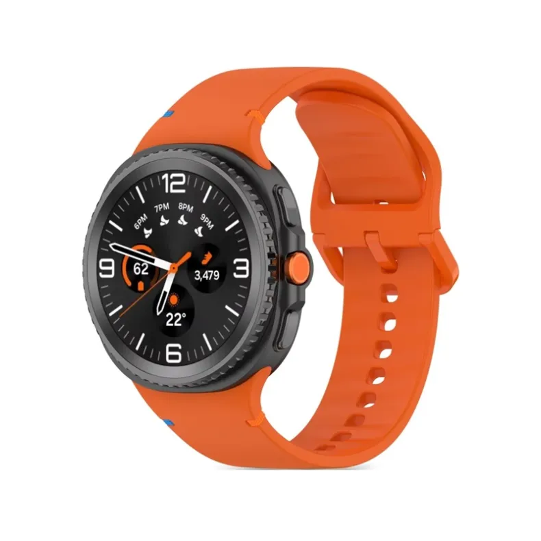 Techprotect Samsung Galaxy Watch8 Watch8 Classic silikoninis dirželis, oranžinė, 2 nuotrauka