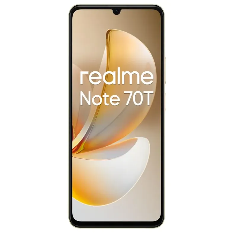Realme Note 70T ismanusis telefonas, 128GB, auksinis, 1 nuotrauka