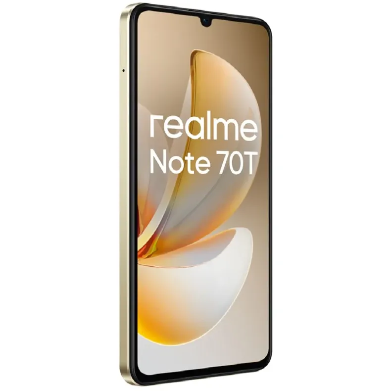 Realme Note 70T ismanusis telefonas, 256GB, auksinis, 5 nuotrauka