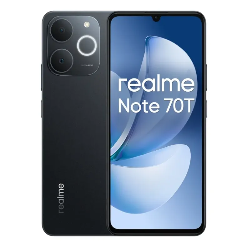 Realme Note 70T ismanusis telefonas, 256GB, juodas, 2 nuotrauka