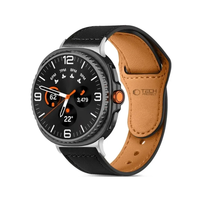 Techprotect Samsung Galaxy Watch8 Watch8 Classic naturalfit odinis dirželis, juoda, 2 nuotrauka