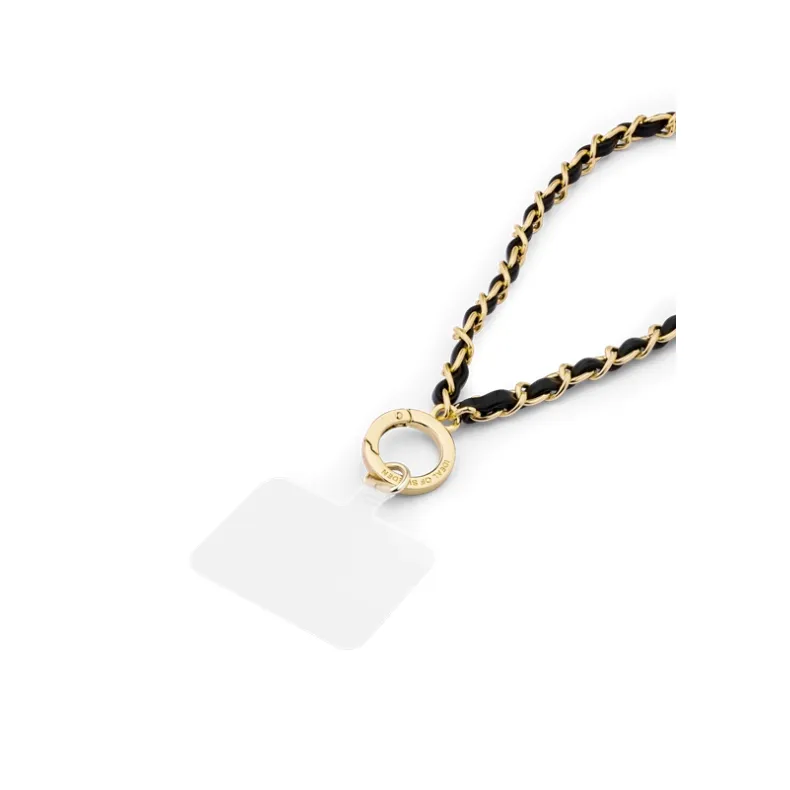 Ideal of Sweden karoliukų riešo dirželis telefonui, Noir Gold, 4 nuotrauka