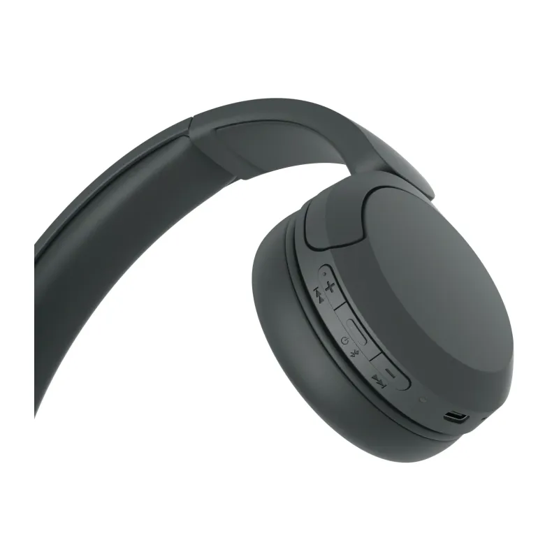 Sony WH-CH520 belaidės ausinės, juodos, valdymo mygtukai