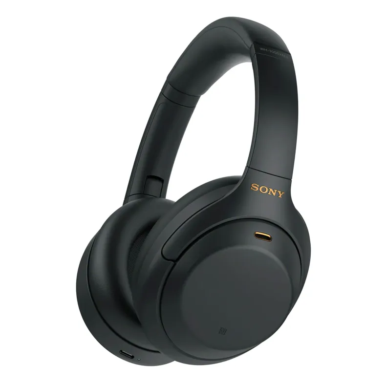  Sony WH-1000XM4 belaidės ausinės, juodos, iš šono