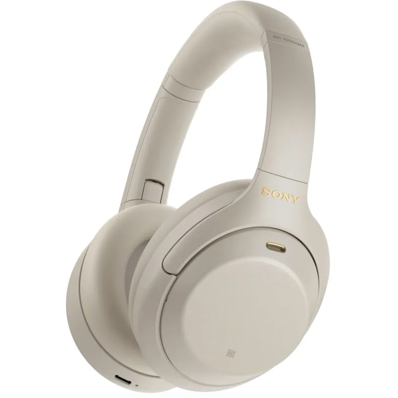 Sony WH-1000XM4 belaidės ausinės, silver